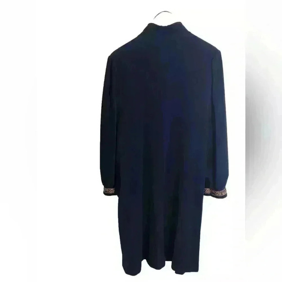 Vintage Vanity Fair Ladies Fleece Zip Up Robe Blue with Embellish Top size XL - Picture 2 of 5